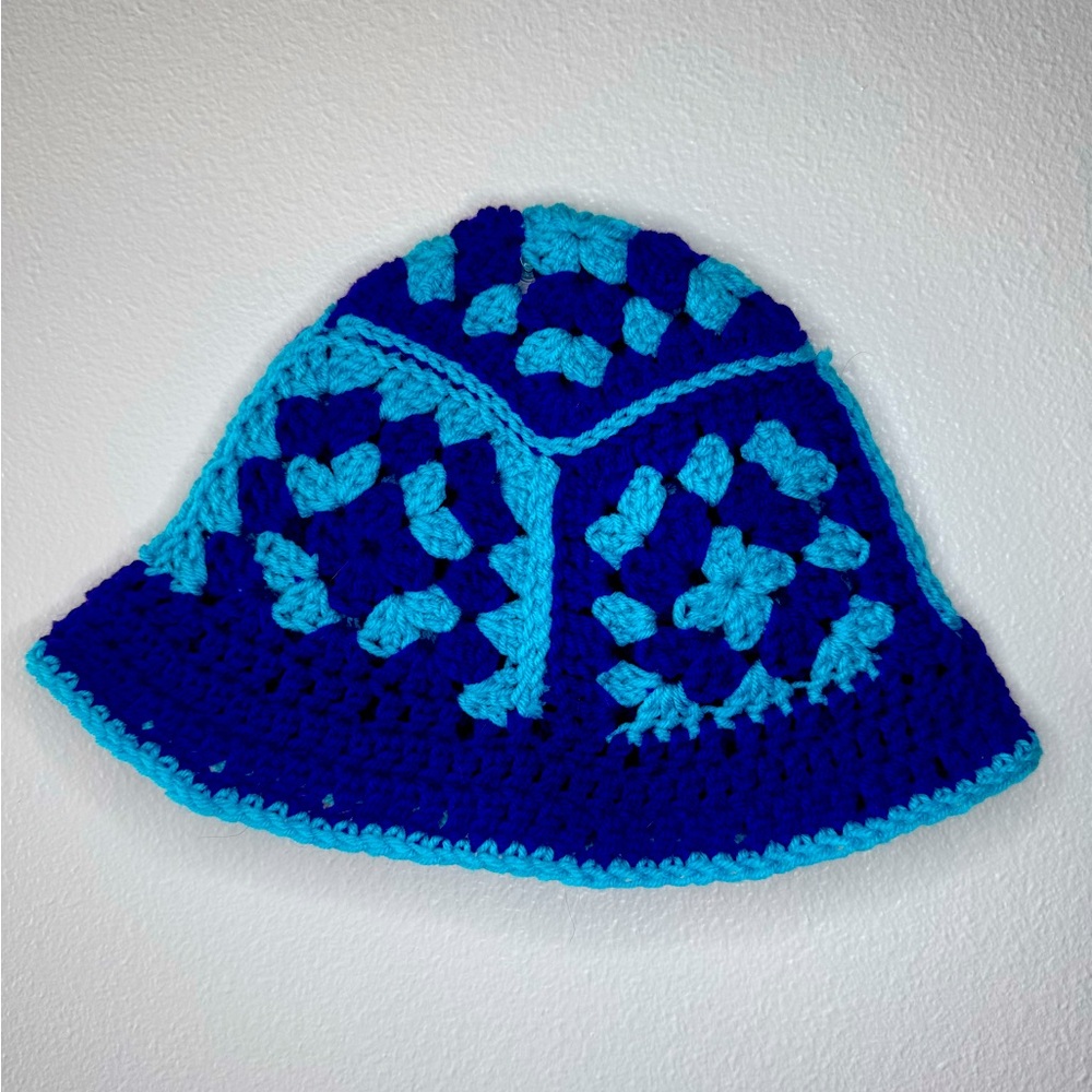 Handmade by me! Crocheted bucket hat.